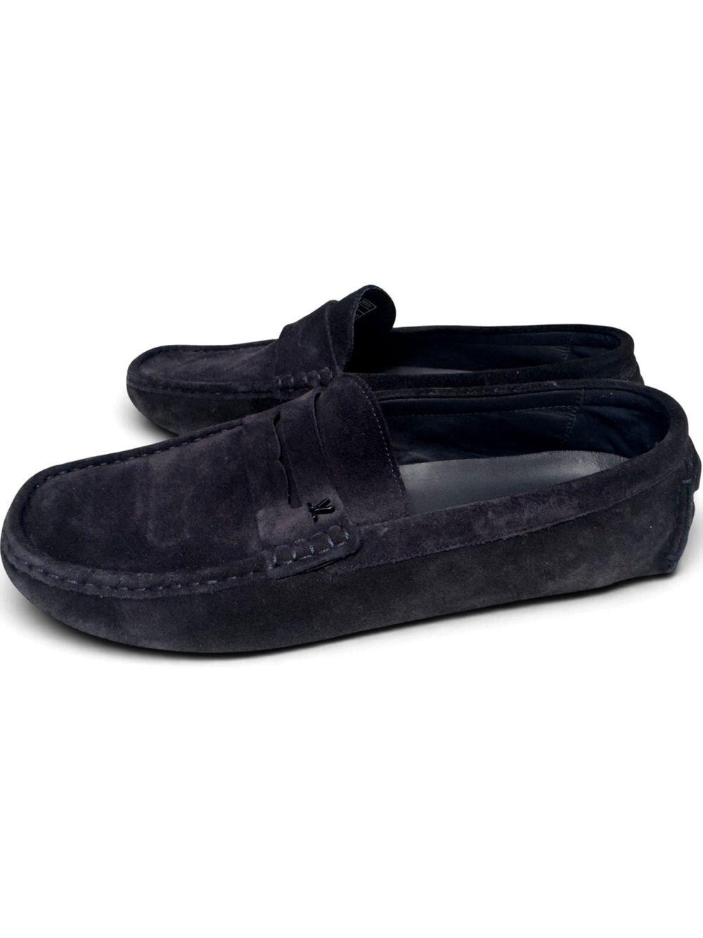 LLOYD Men’s Navy Blue Suede Penny Loafers Driving Shoes US10/EU 43 - Picture 3 of 8